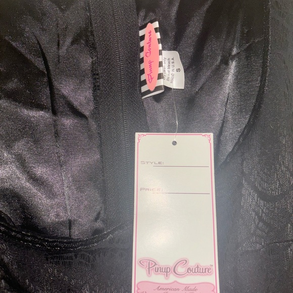 Pinup Couture Deadly Dames Folly Flair dress in black spiderweb lace. NWT. - Picture 4 of 4